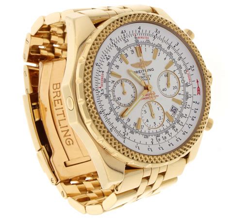 breitling bentley gold